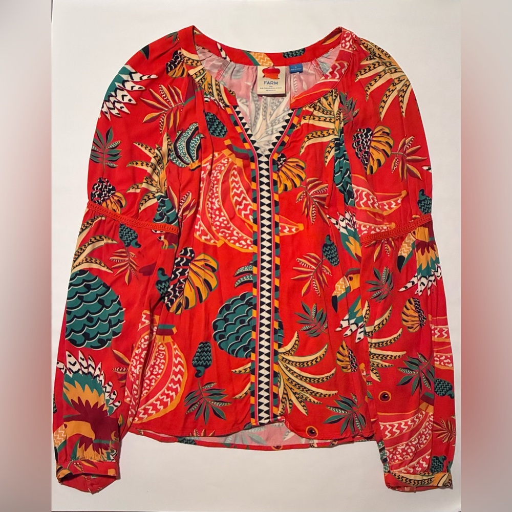 Anthropologie x Farm Rio - Colorful Blouse